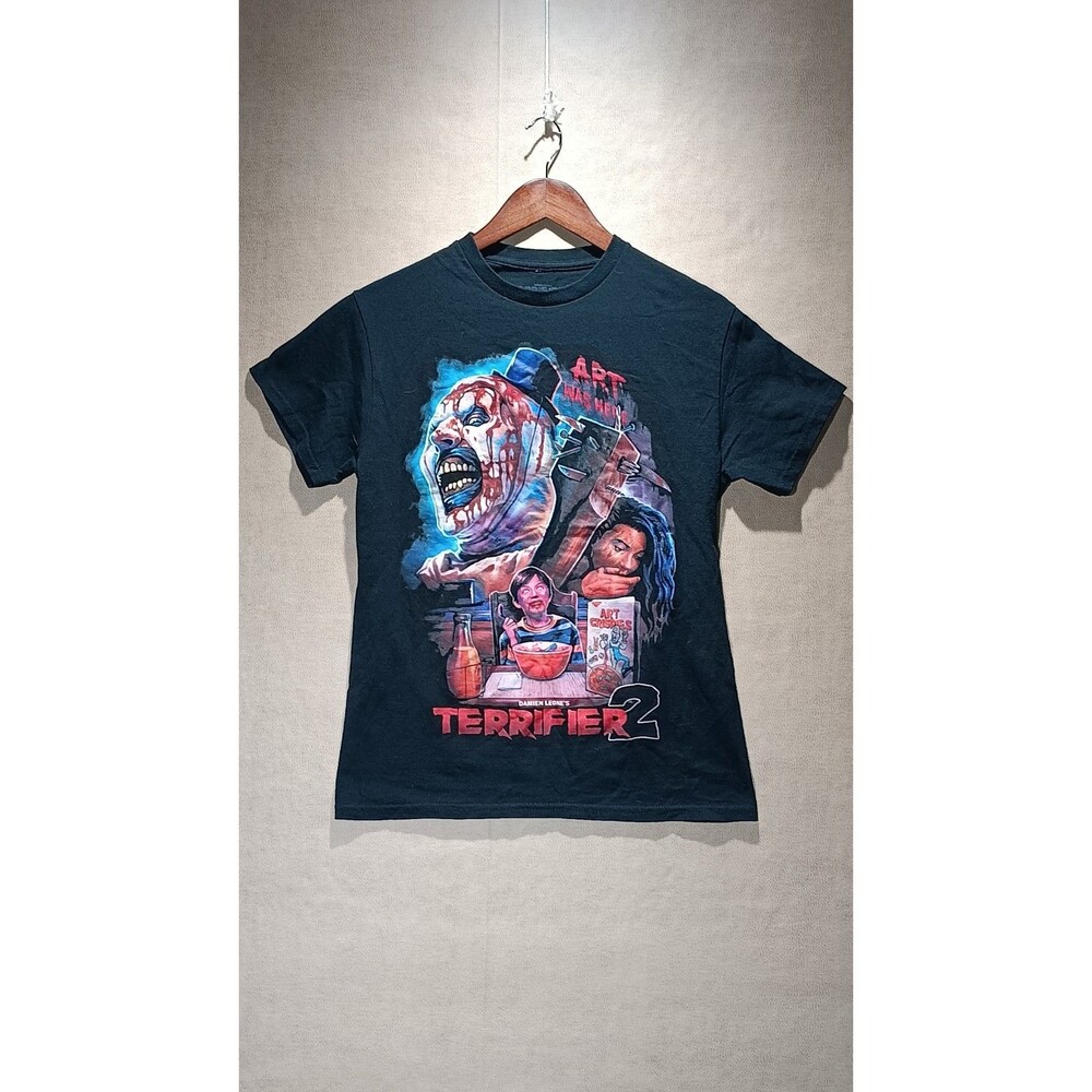 Terrifier 2 T-Shirt Mens Sz Small Black Halloween Tee
